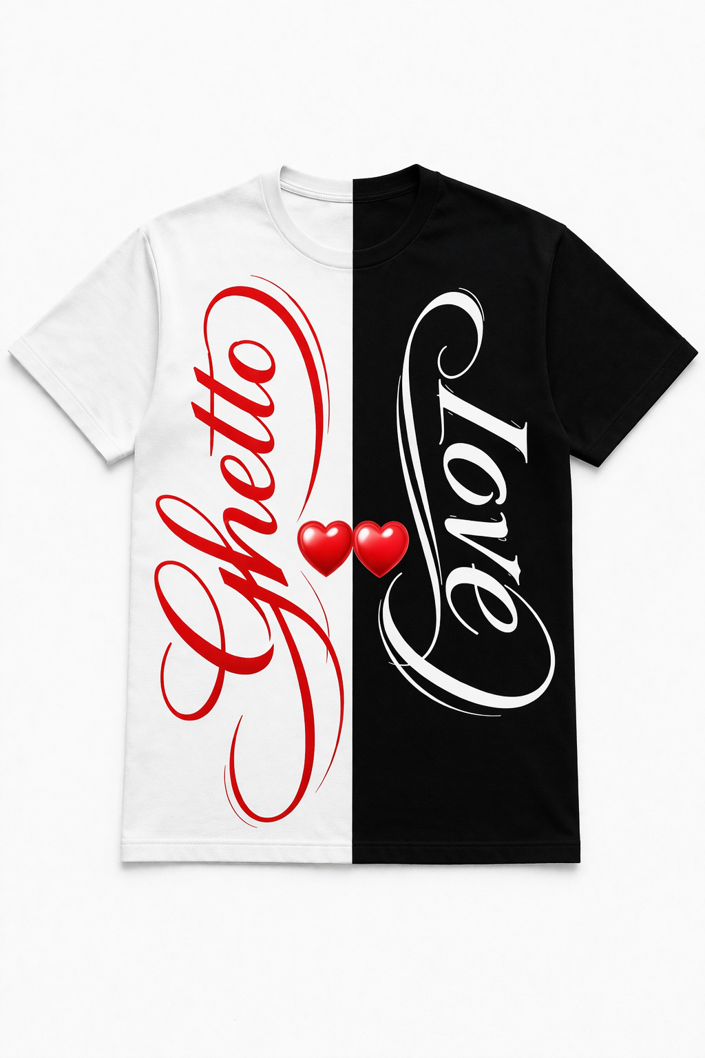 Ghetto Love Black & White T-Shirt