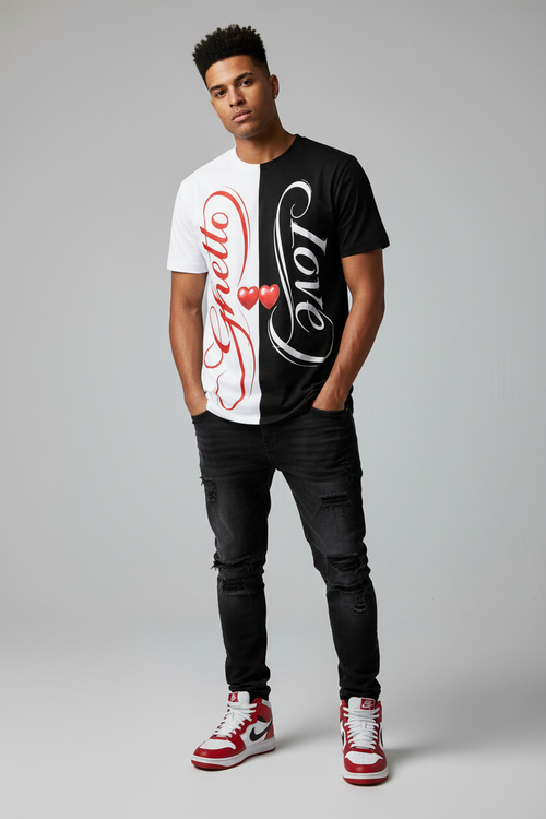 Ghetto Love Black & White T-Shirt