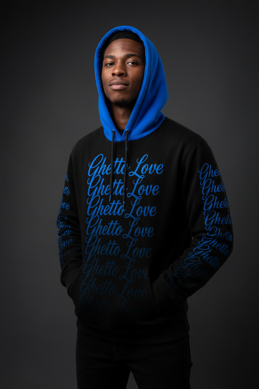 Ghetto Love Ghost Fade Logo Hoodie