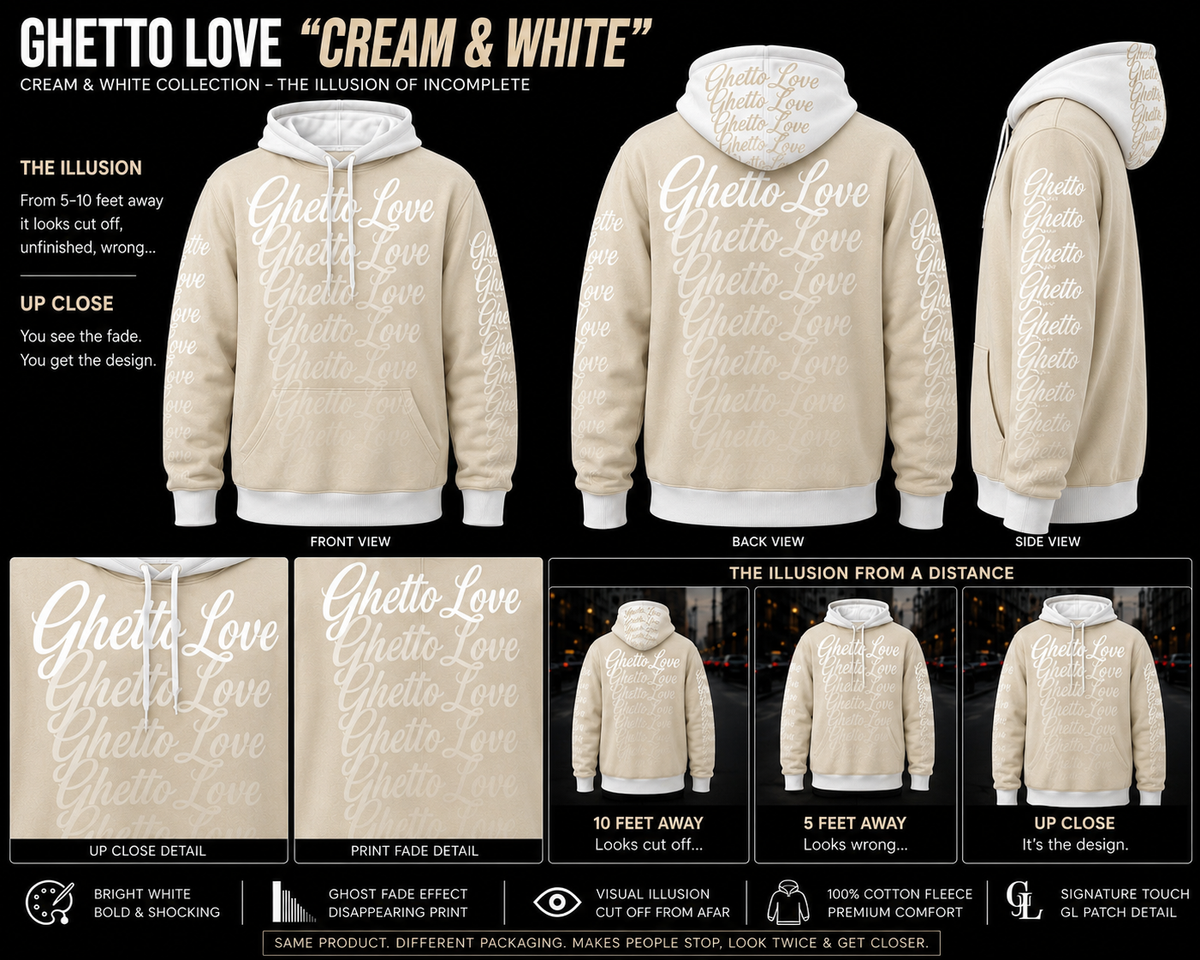 Ghetto Love Ghost Fade Logo Hoodie