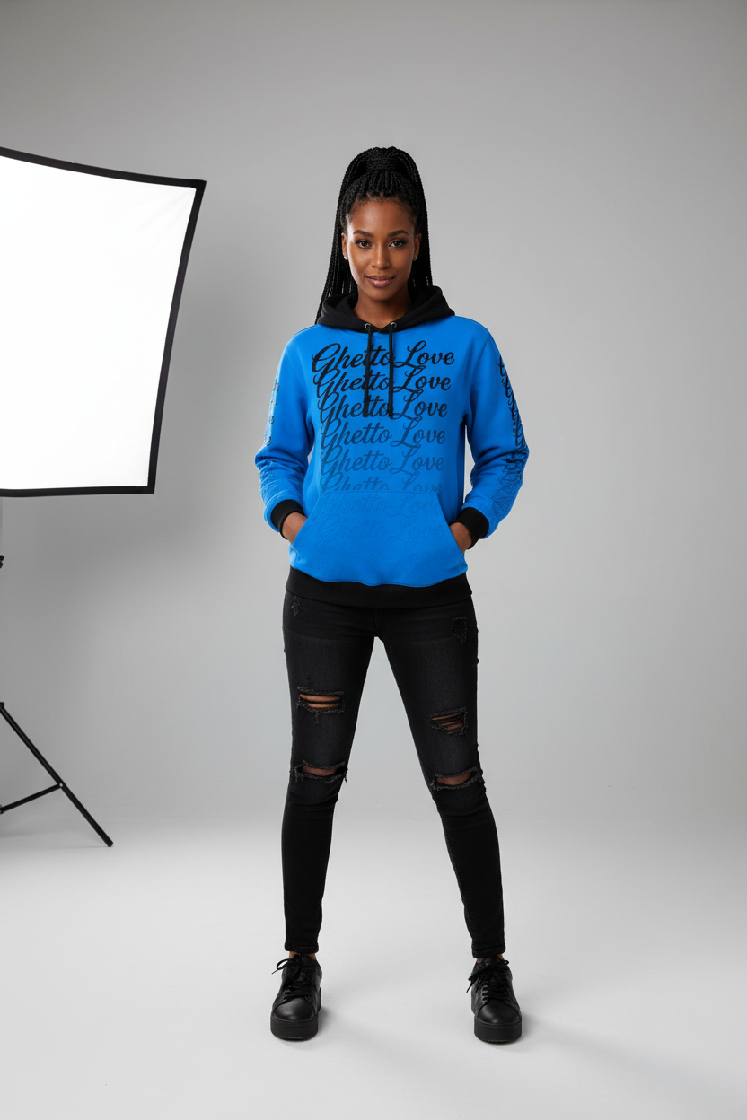 Ghetto Love Ghost Fade Logo Hoodie