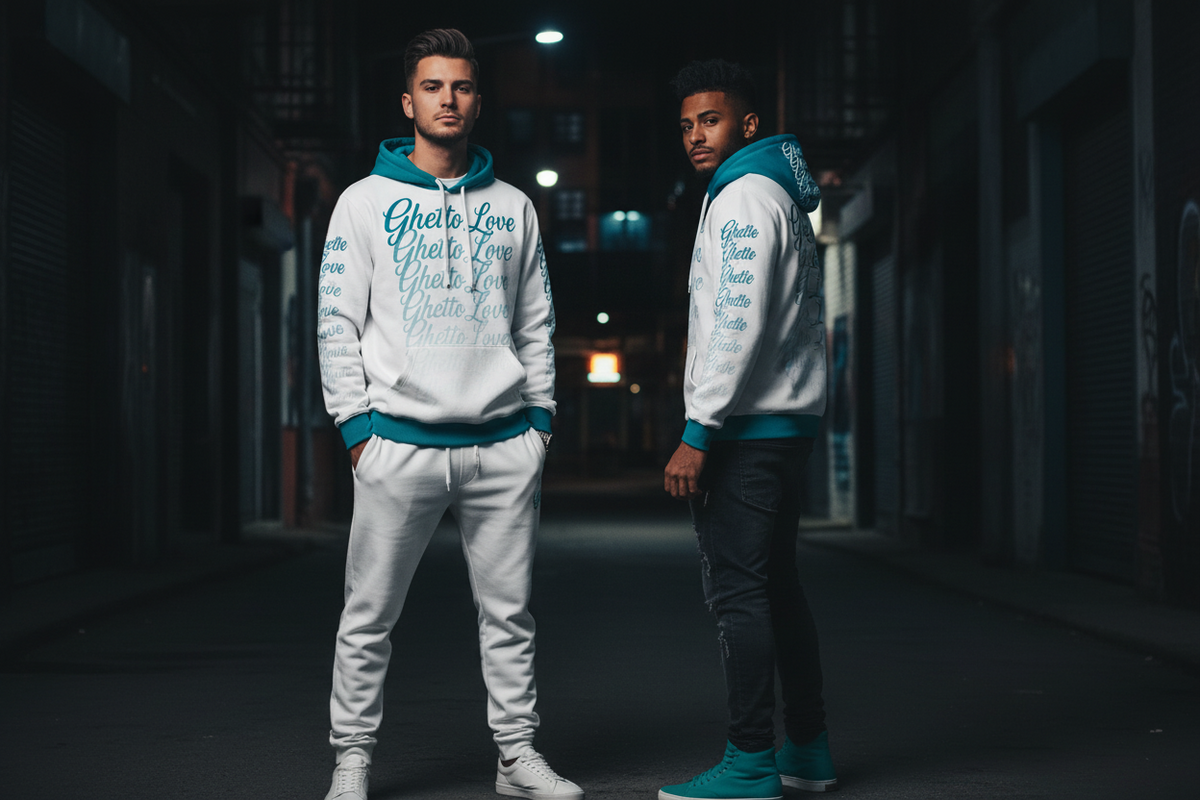 Ghetto Love Ghost Fade Logo Hoodie