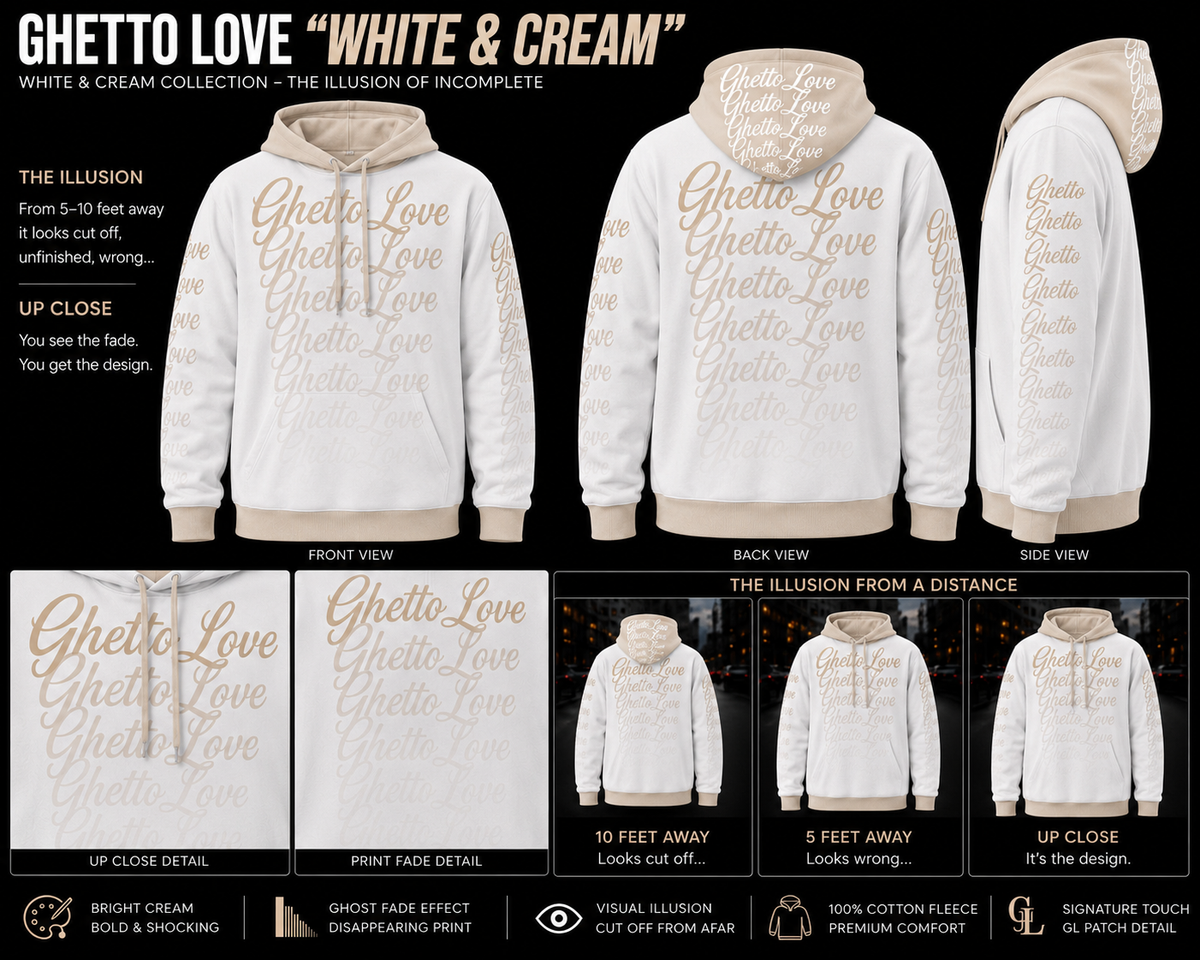 Ghetto Love Ghost Fade Logo Hoodie