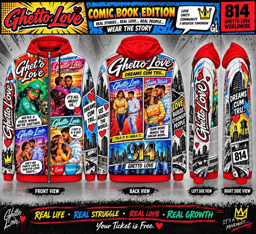 Ghetto Love Comic Book Jacket ( Red)