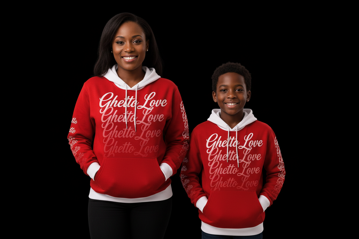 Ghetto Love Ghost Fade Logo Hoodie