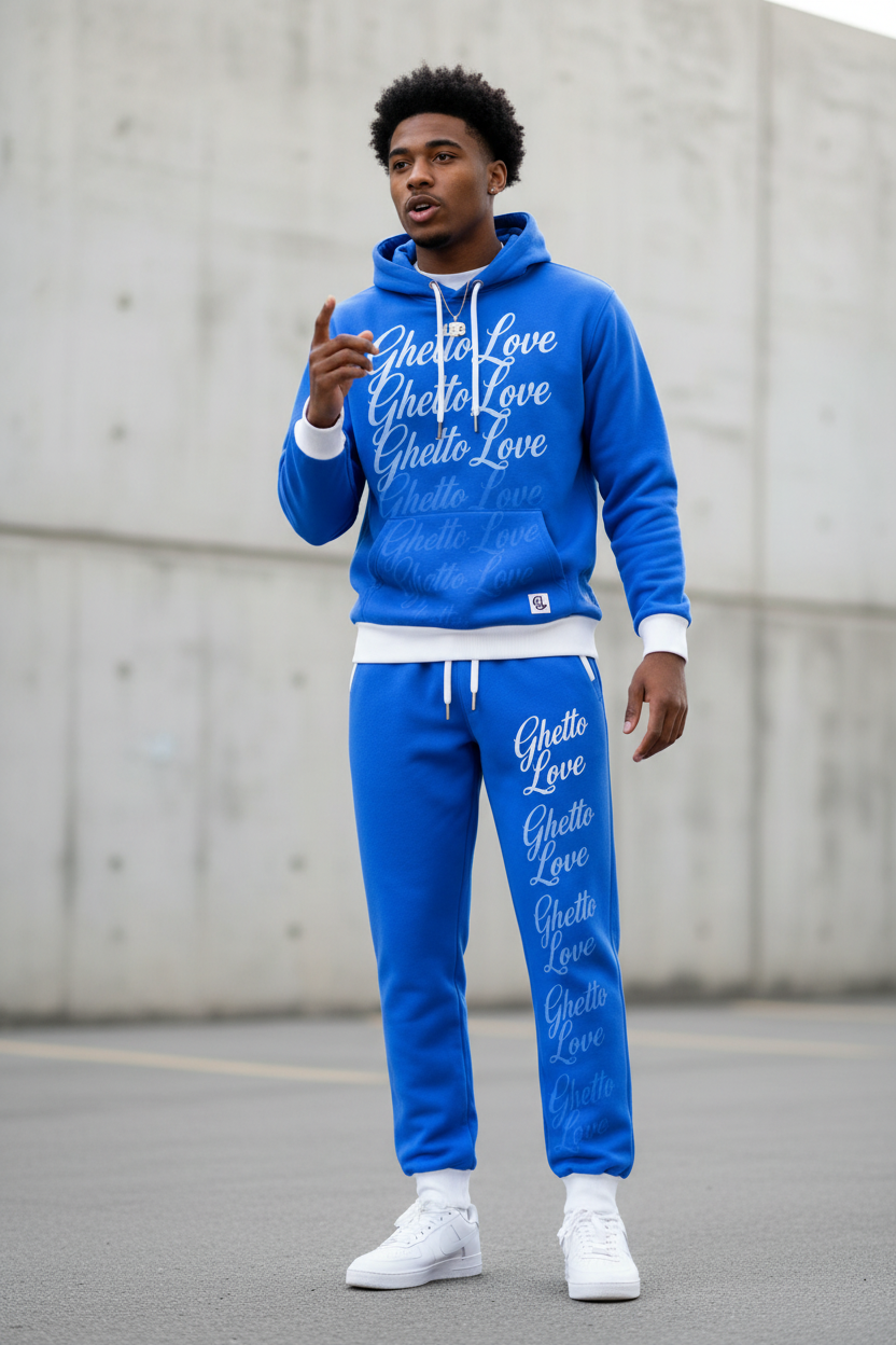 Ghetto Love Ghost Fade Logo Joggers