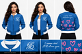 Ghetto Love (I wanna start LOVE all over again) women bomber jacket