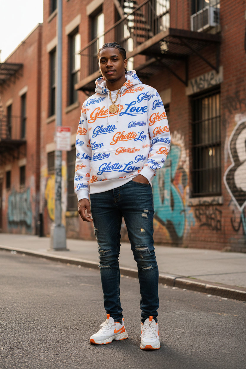 Ghetto Love Stepping Out Logo Hoodie