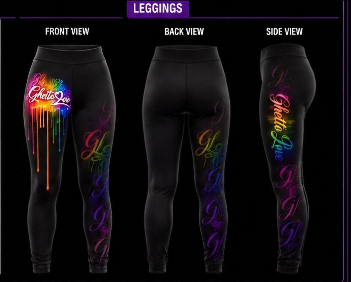 Ghetto Love Logo leggings