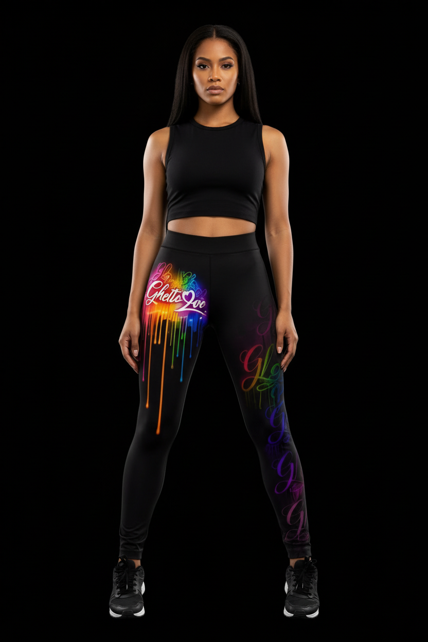 Ghetto Love Logo leggings