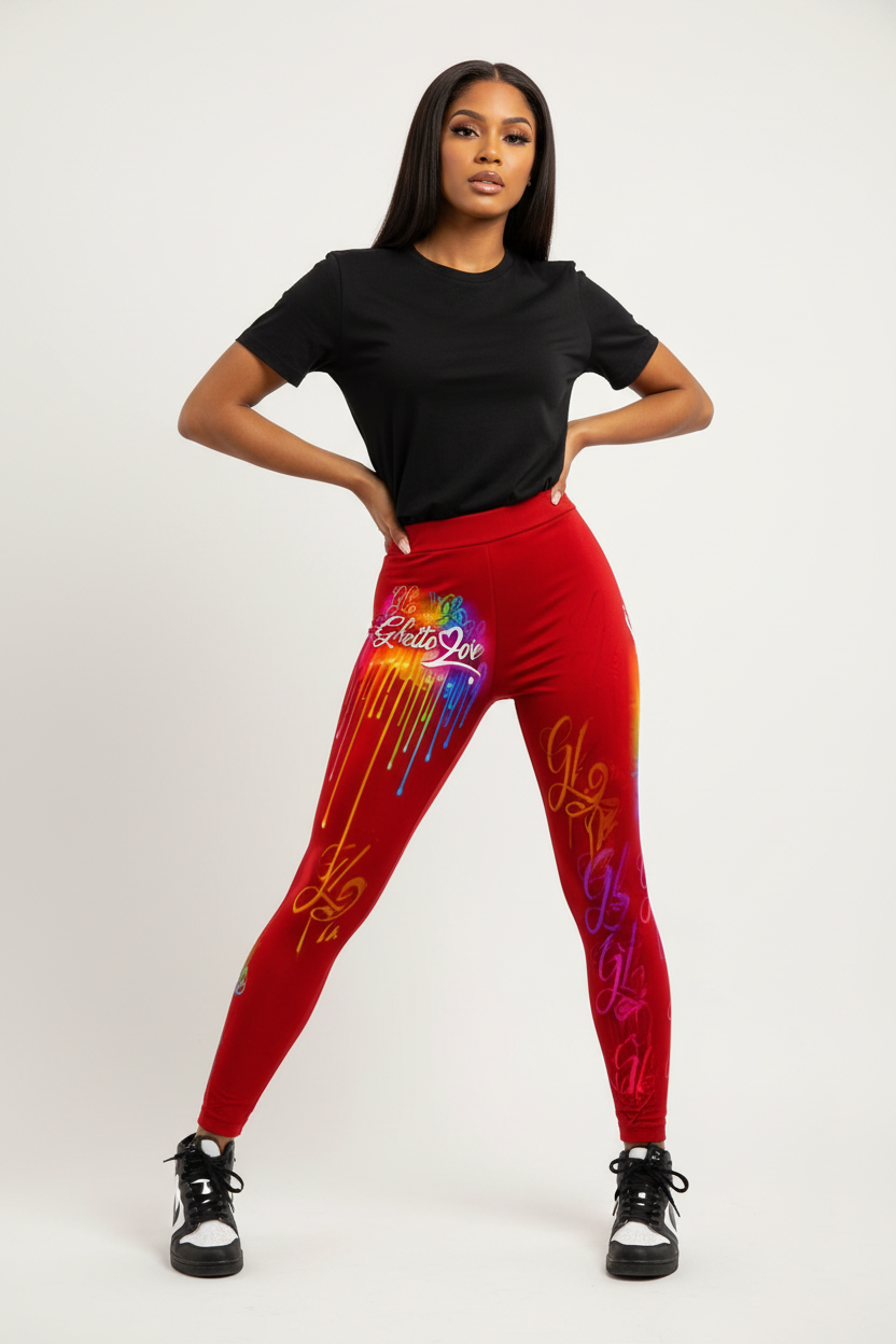 Ghetto Love Logo leggings