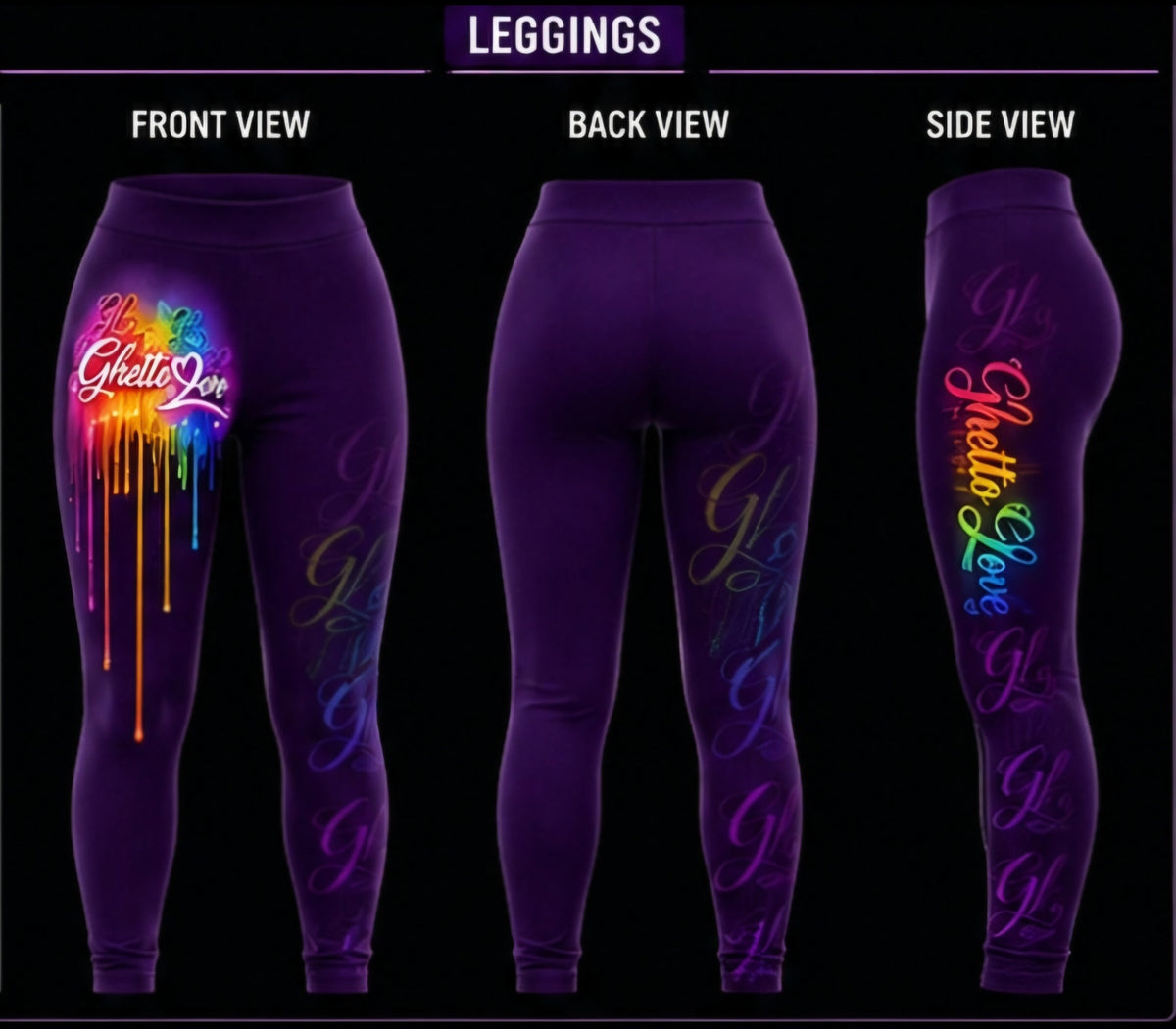 Ghetto Love Logo leggings