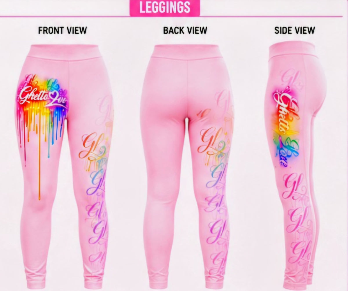 Ghetto Love Logo leggings