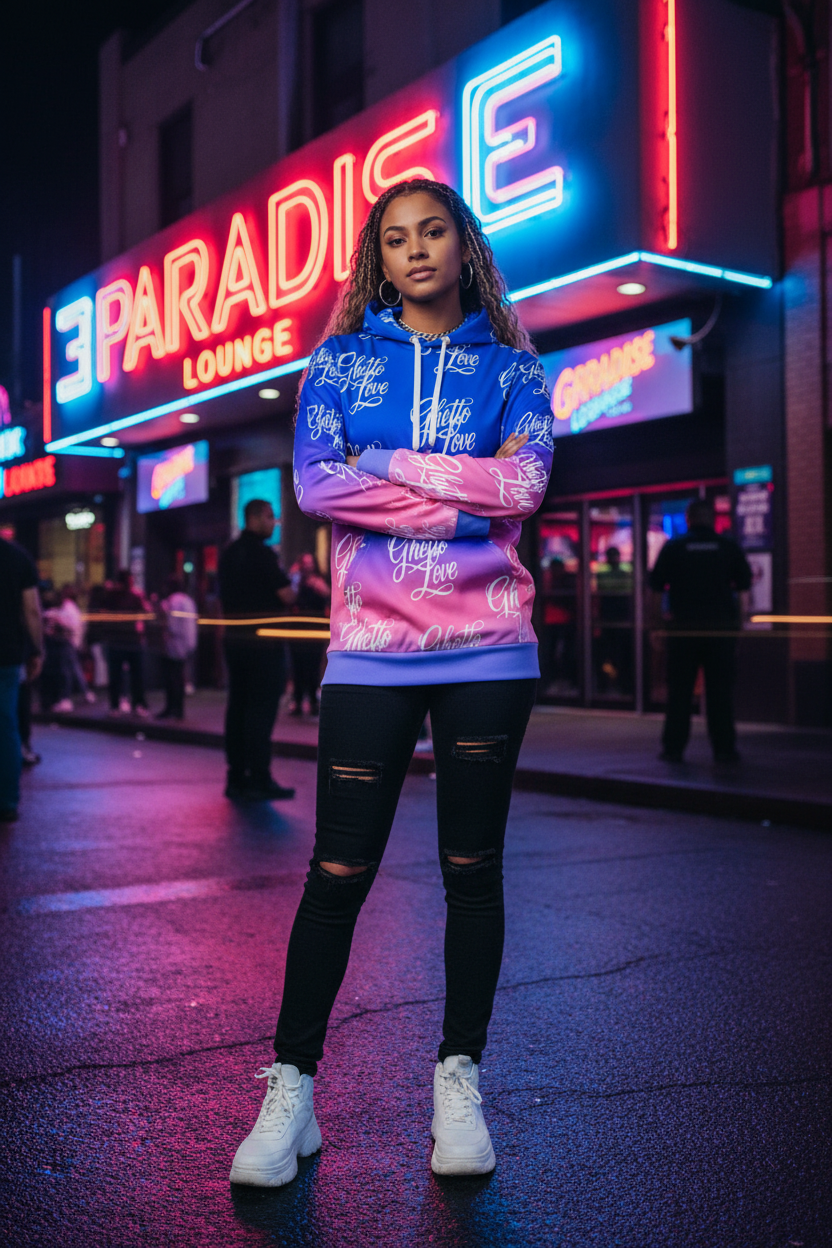 Ghetto Love Kool & Smooth Logo Hoodie