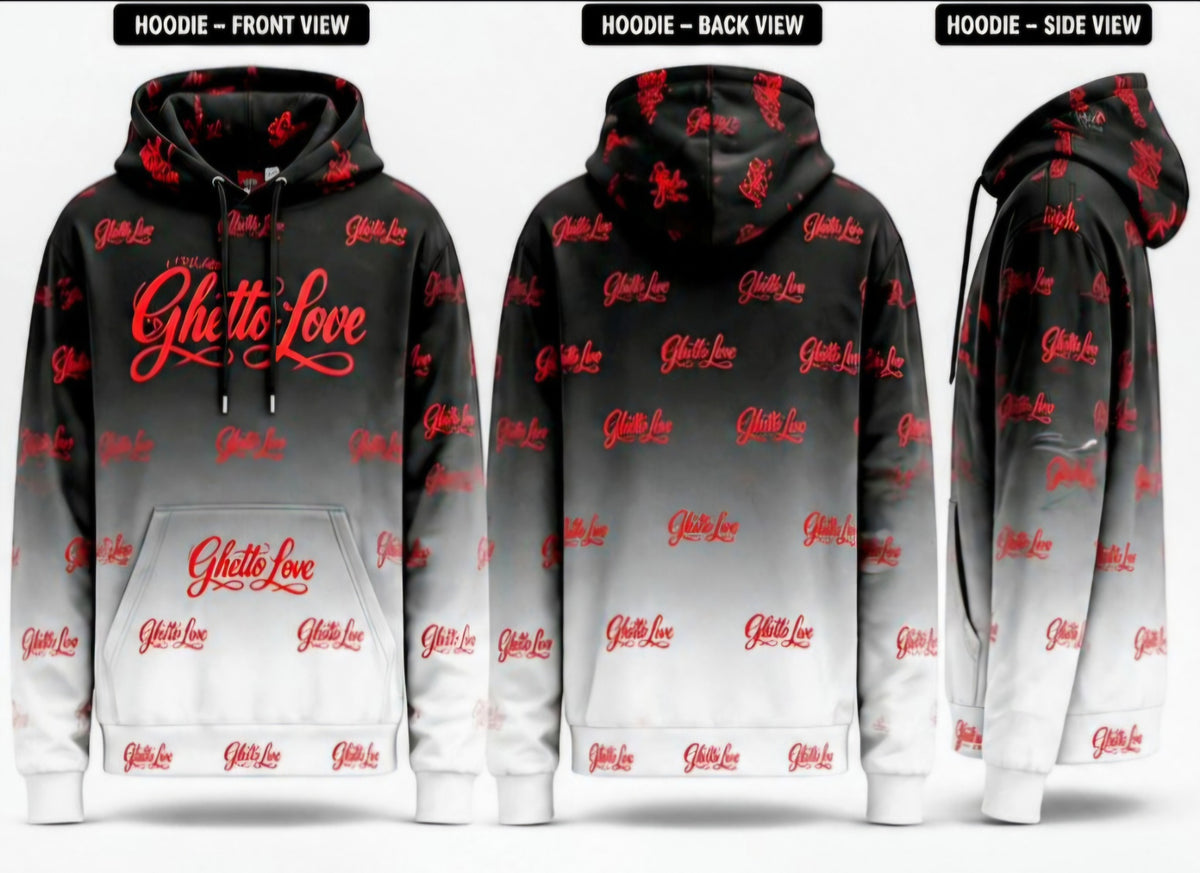 Ghetto Love Smoked Out Logo Hoodie
