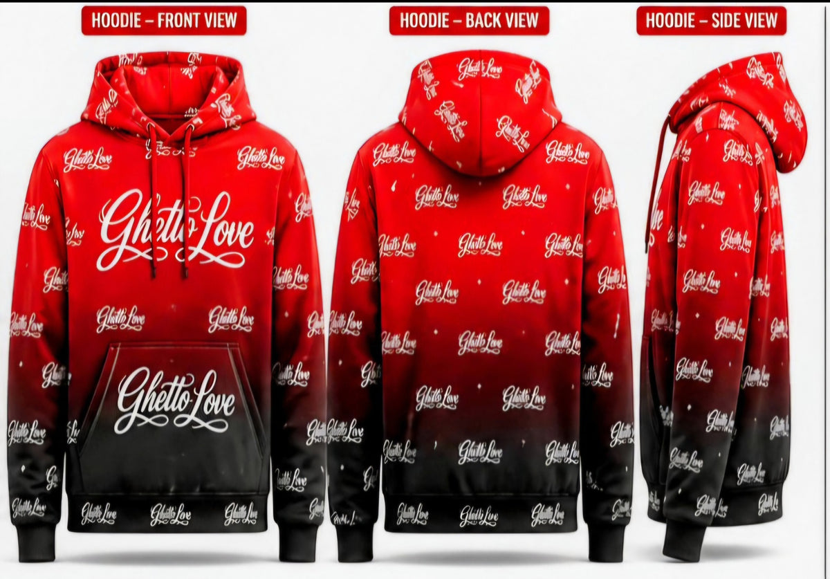 Ghetto Love Fired Up Logo Hoodie