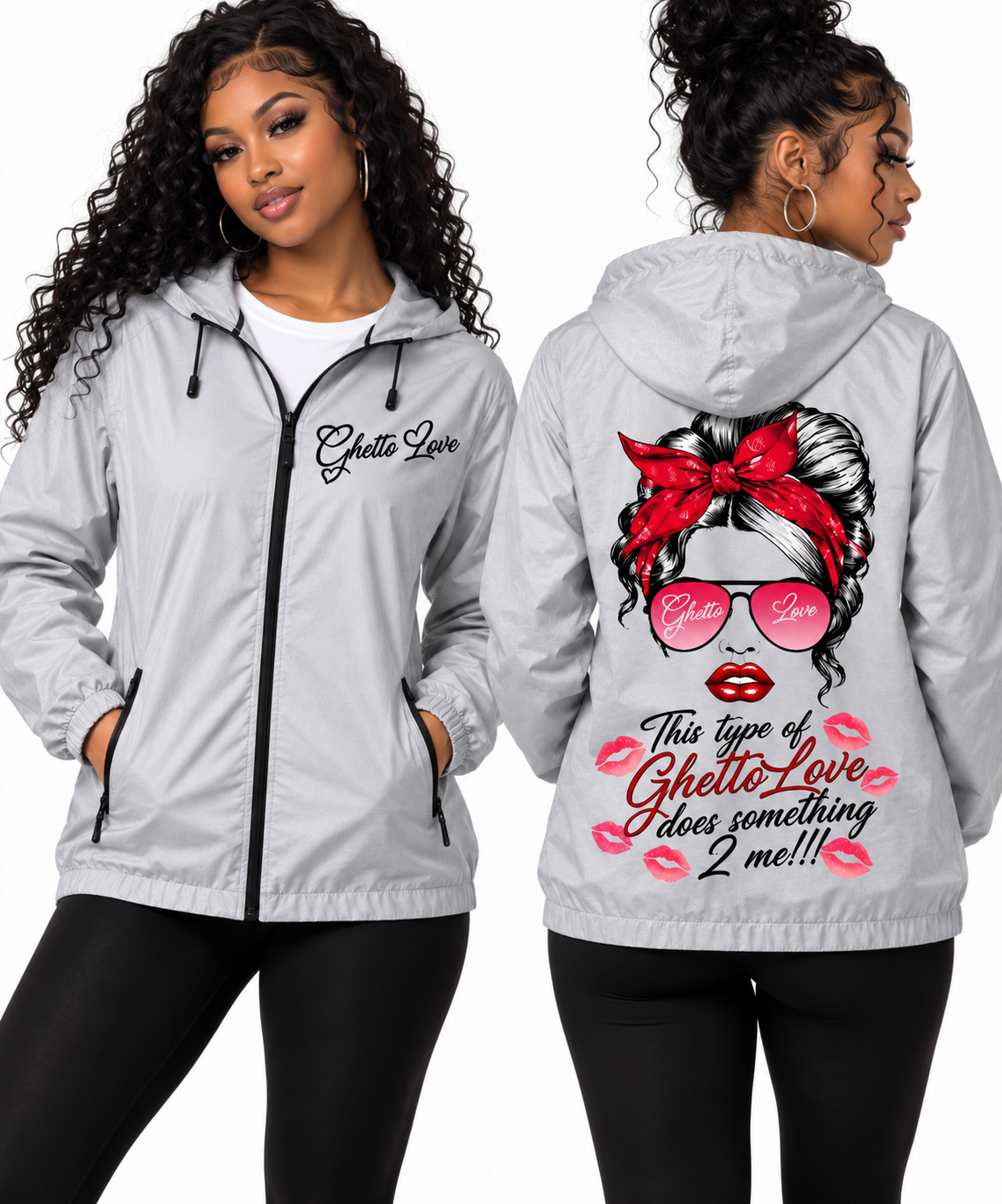 Ghetto Love (  Something 2 me ) Windbreaker Jacket