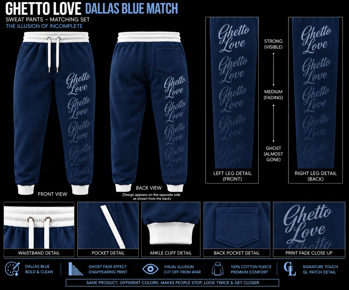 Ghetto Love Ghost Fade Logo Joggers