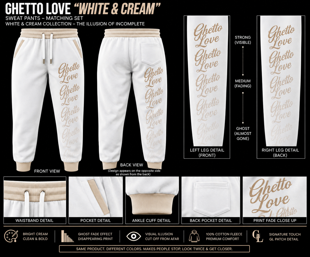Ghetto Love Ghost Fade Logo Joggers
